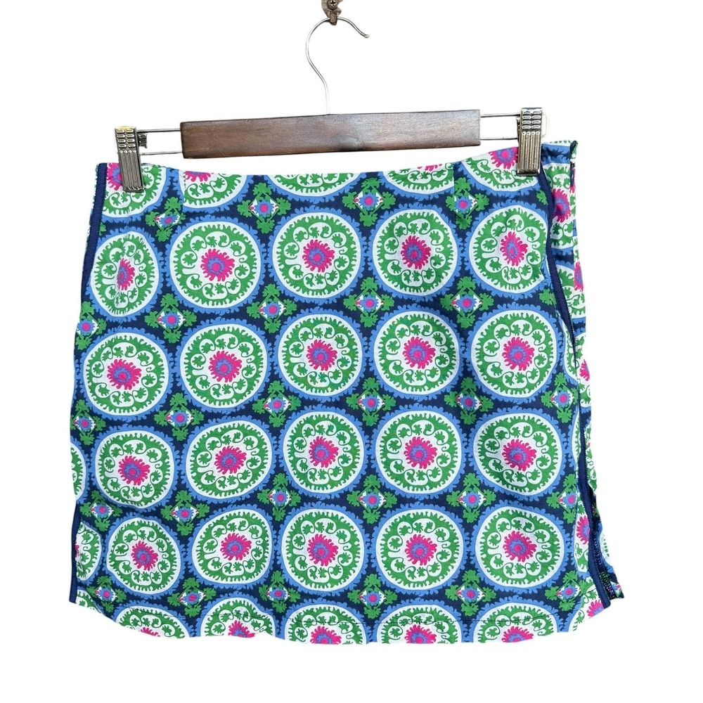 Golftini Skort Womens 8 Multicolor Floral Print Golf Stretch Pockets Athletic